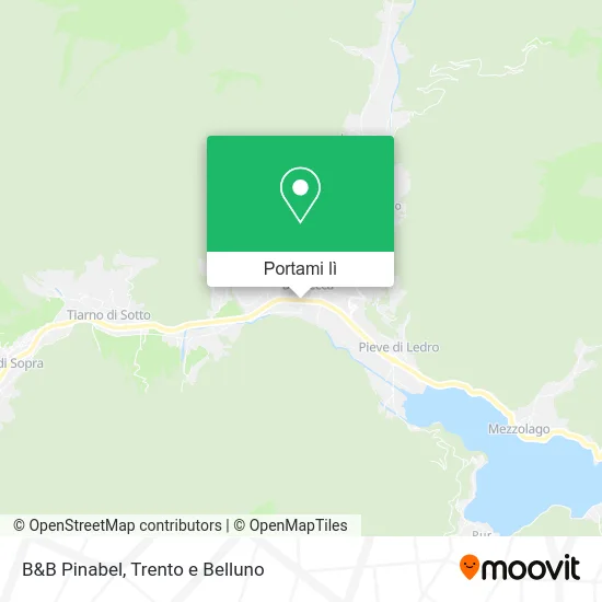 Mappa B&B Pinabel