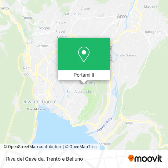 Mappa Riva del Gave da