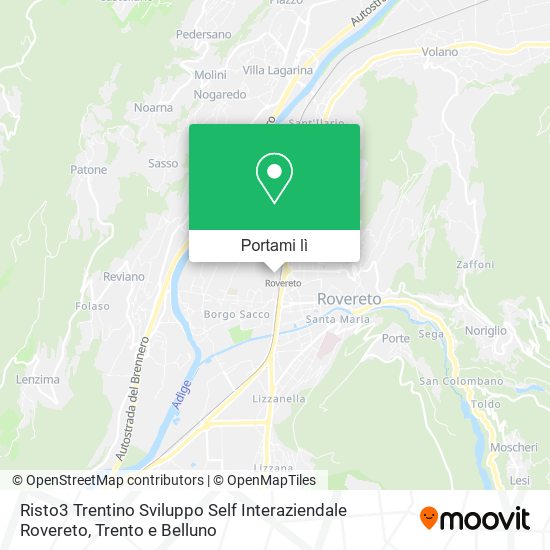 Mappa Risto3 Trentino Sviluppo Self Interaziendale Rovereto