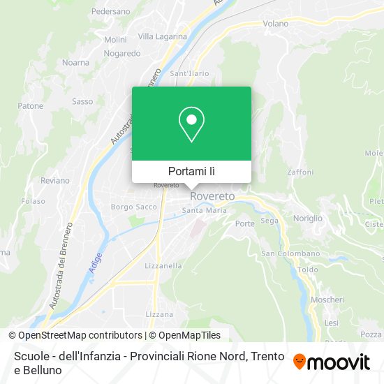 Mappa Scuole - dell'Infanzia - Provinciali Rione Nord
