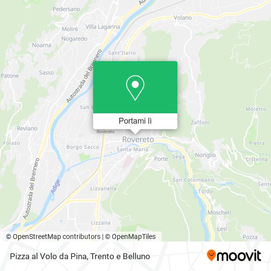 Mappa Pizza al Volo da Pina