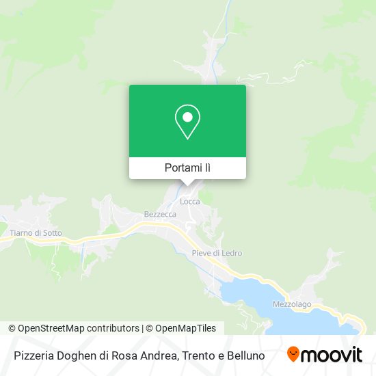 Mappa Pizzeria Doghen di Rosa Andrea
