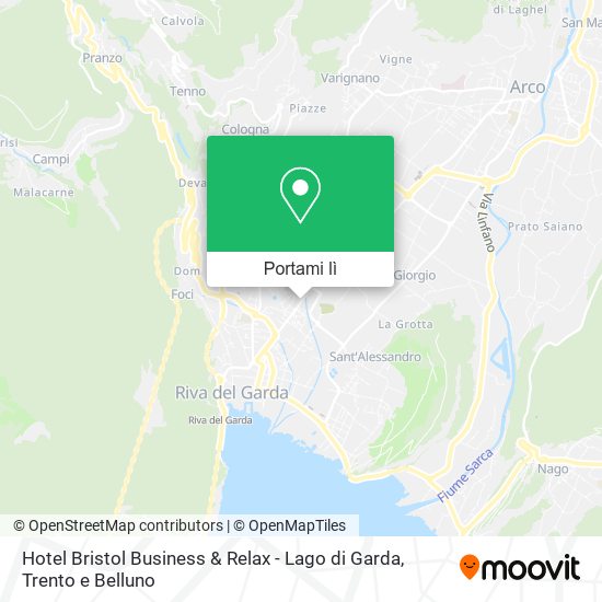 Mappa Hotel Bristol Business & Relax - Lago di Garda