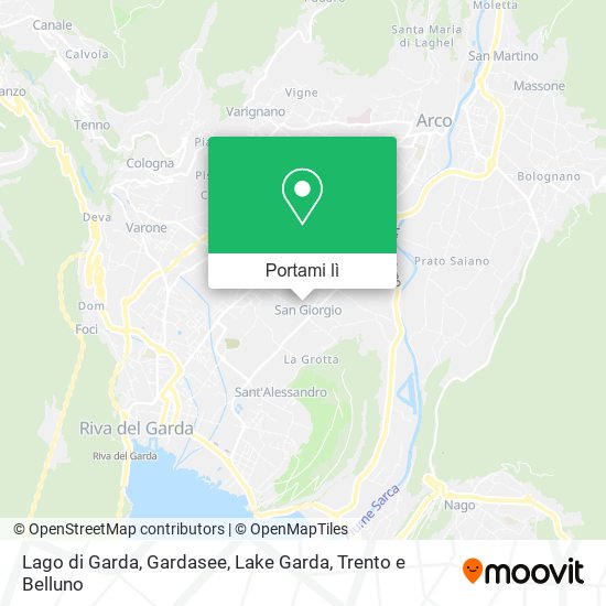 Mappa Lago di Garda, Gardasee, Lake Garda