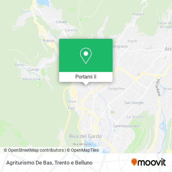 Mappa Agriturismo De Bas