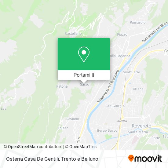 Mappa Osteria Casa De Gentili