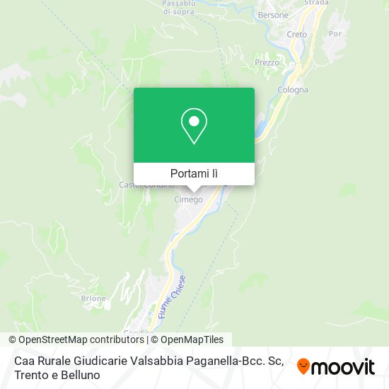 Mappa Caa Rurale Giudicarie Valsabbia Paganella-Bcc. Sc