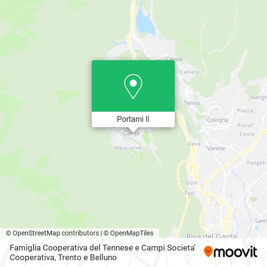 Mappa Famiglia Cooperativa del Tennese e Campi Societa' Cooperativa