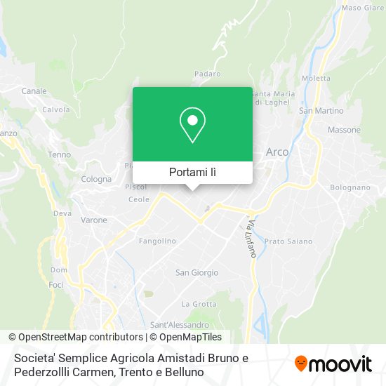 Mappa Societa' Semplice Agricola Amistadi Bruno e Pederzollli Carmen