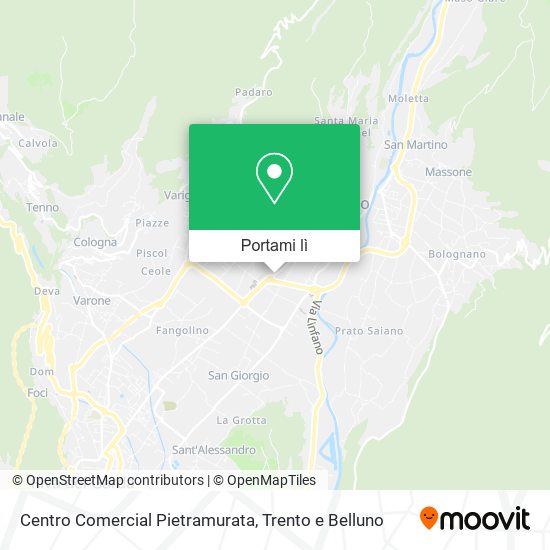 Mappa Centro Comercial Pietramurata