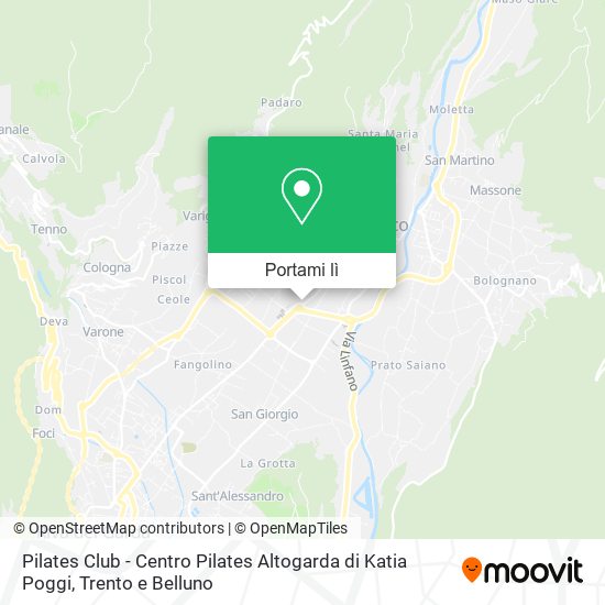 Mappa Pilates Club - Centro Pilates Altogarda di Katia Poggi