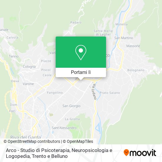 Mappa Arco - Studio di Psicoterapia, Neuropsicologia e Logopedia