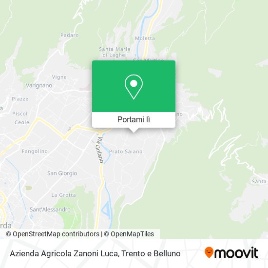 Mappa Azienda Agricola Zanoni Luca