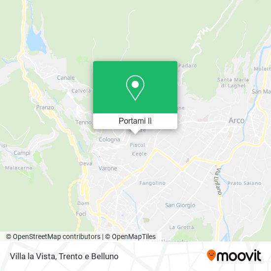 Mappa Villa la Vista