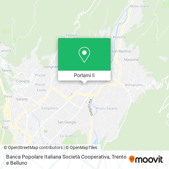 Mappa Banca Popolare Italiana Società Cooperativa