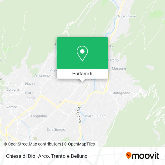 Mappa Chiesa di Dio -Arco