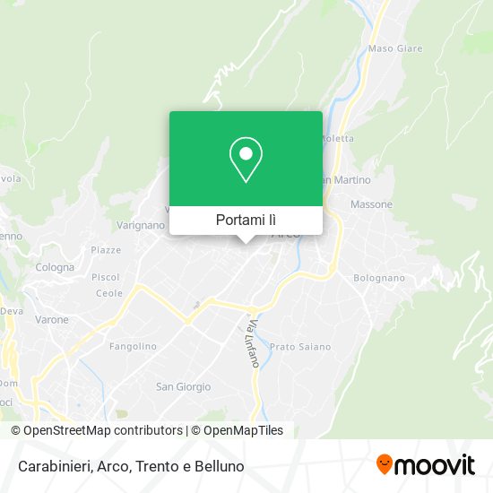 Mappa Carabinieri, Arco
