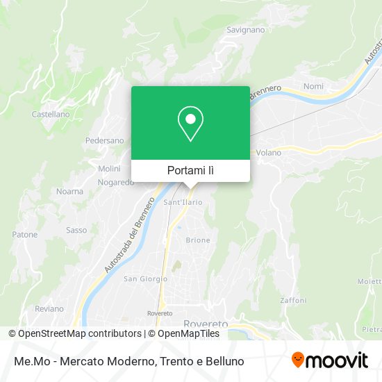 Mappa Me.Mo - Mercato Moderno
