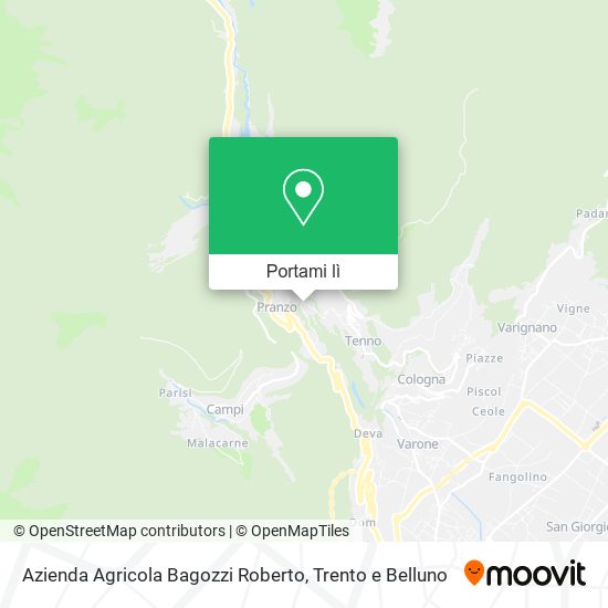 Mappa Azienda Agricola Bagozzi Roberto