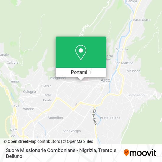 Mappa Suore Missionarie Comboniane - Nigrizia