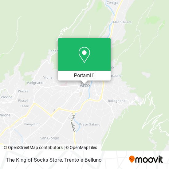 Mappa The King of Socks Store