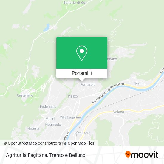 Mappa Agritur la Fagitana