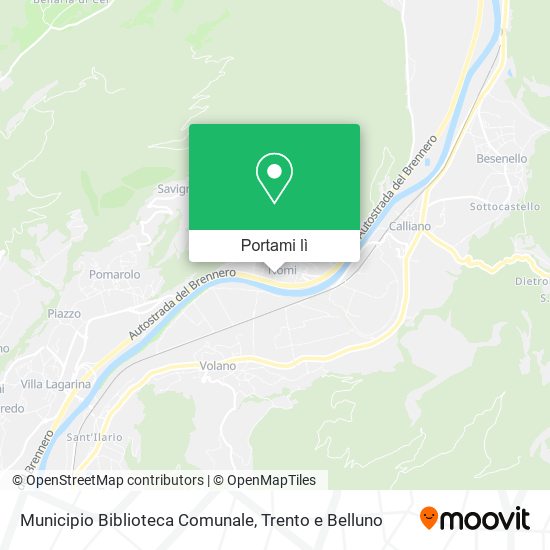 Mappa Municipio Biblioteca Comunale