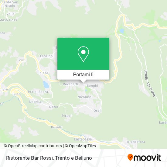Mappa Ristorante Bar Rossi