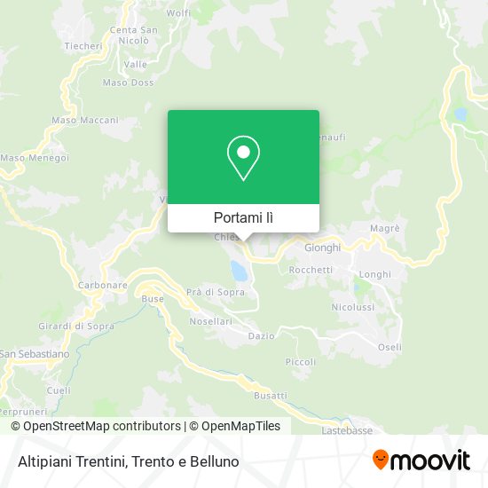 Mappa Altipiani Trentini