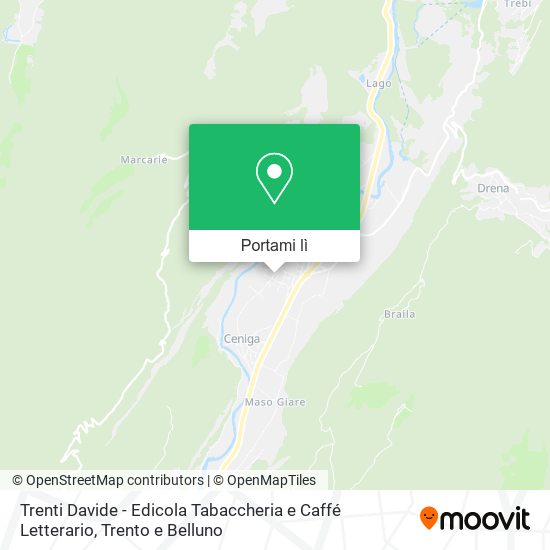 Mappa Trenti Davide - Edicola Tabaccheria e Caffé Letterario