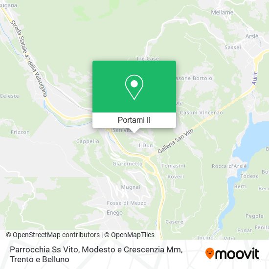 Mappa Parrocchia Ss Vito, Modesto e Crescenzia Mm