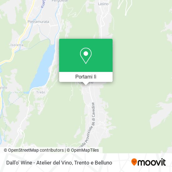 Mappa Dall'o' Wine - Atelier del Vino