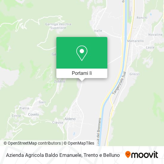 Mappa Azienda Agricola Baldo Emanuele