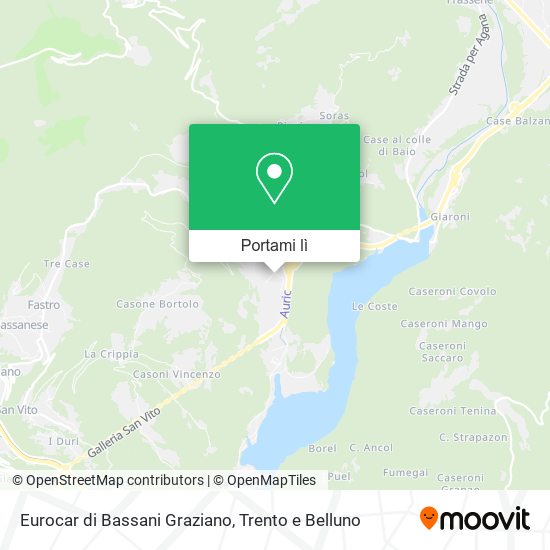 Mappa Eurocar di Bassani Graziano