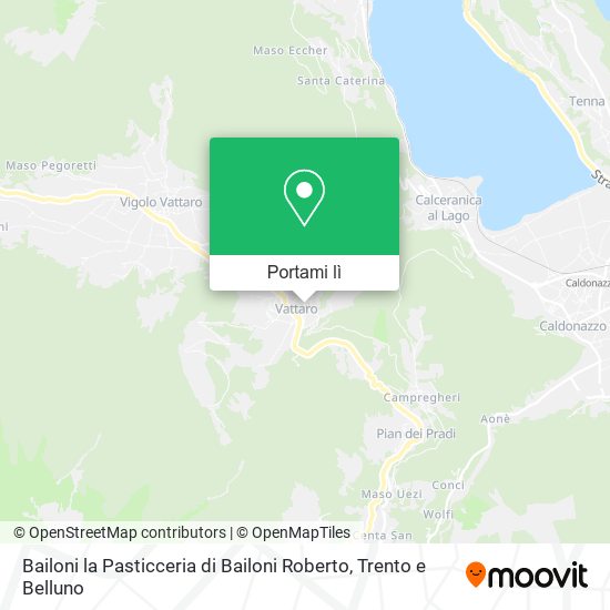 Mappa Bailoni la Pasticceria di Bailoni Roberto