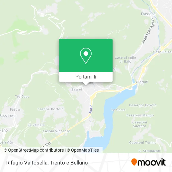 Mappa Rifugio Valtosella