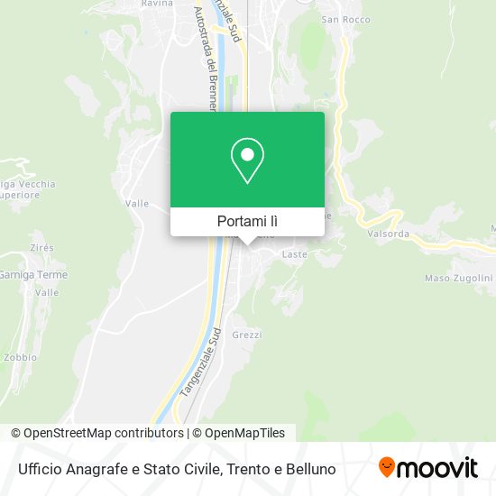 Mappa Ufficio Anagrafe e Stato Civile