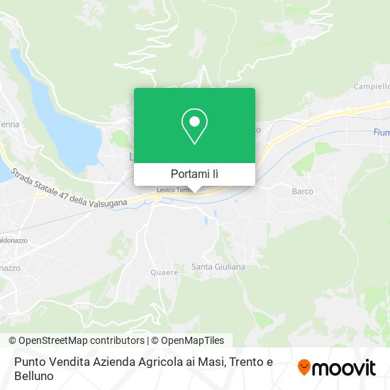 Mappa Punto Vendita Azienda Agricola ai Masi