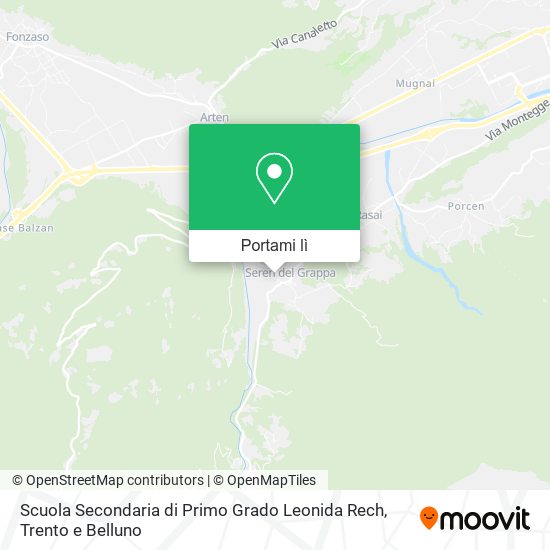 Mappa Scuola Secondaria di Primo Grado Leonida Rech