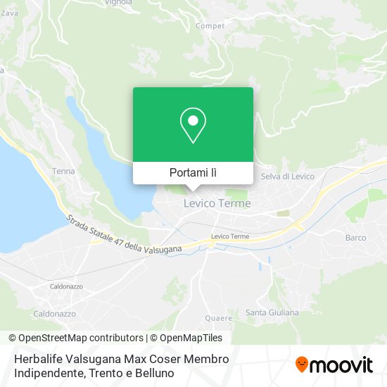 Mappa Herbalife Valsugana Max Coser Membro Indipendente