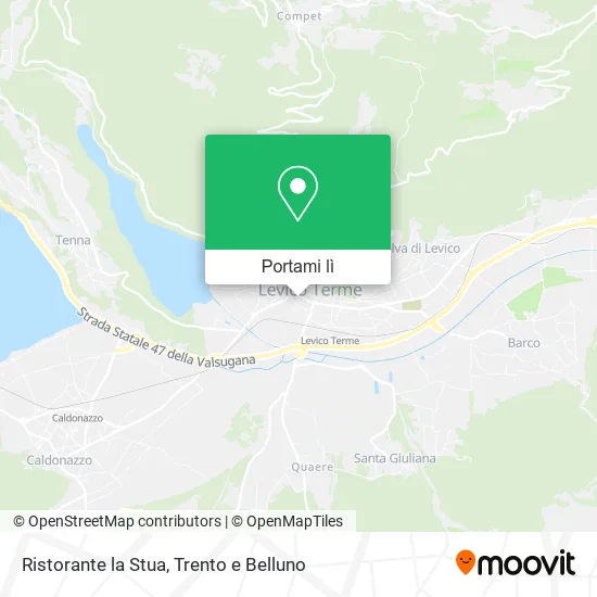 Mappa Ristorante la Stua