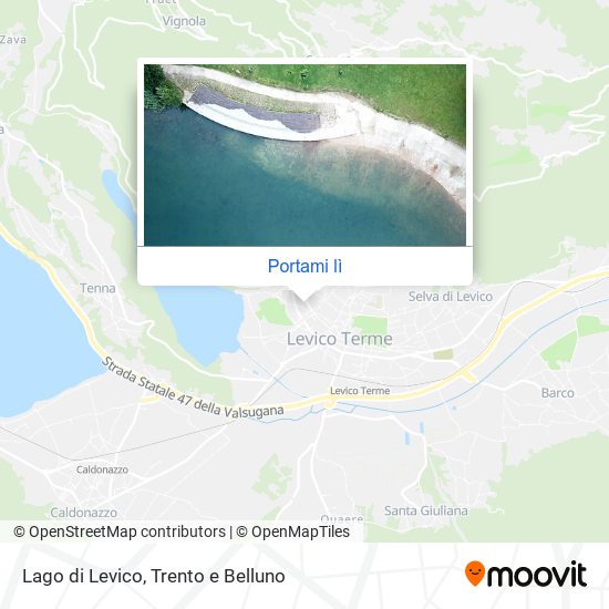Mappa Lago di Levico