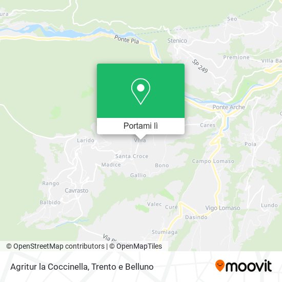 Mappa Agritur la Coccinella