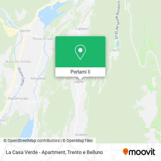 Mappa La Casa Verde - Apartment