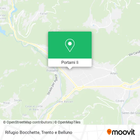 Mappa Rifugio Bocchette