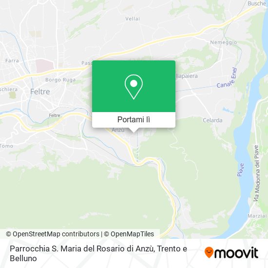 Mappa Parrocchia S. Maria del Rosario di Anzù