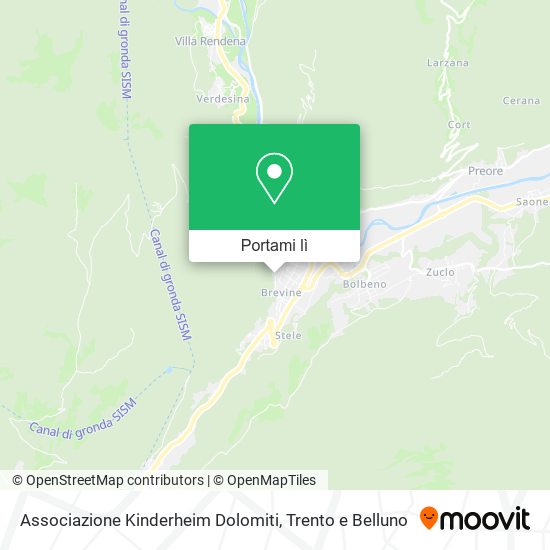 Mappa Associazione Kinderheim Dolomiti