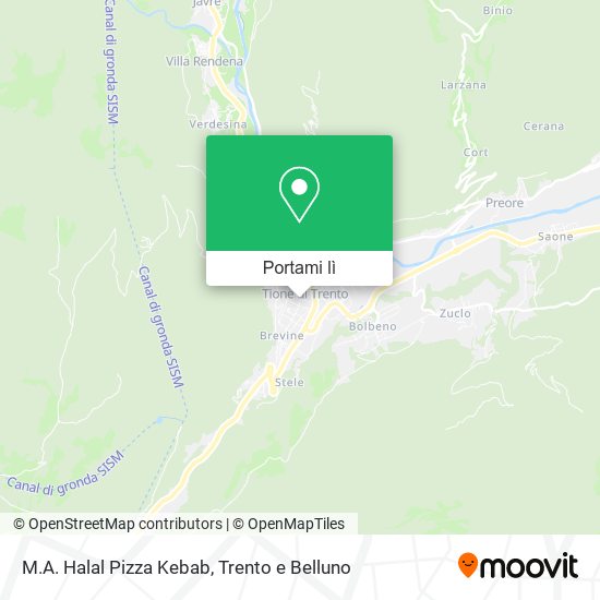 Mappa M.A. Halal Pizza Kebab