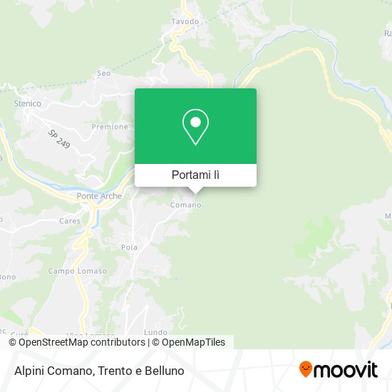 Mappa Alpini Comano