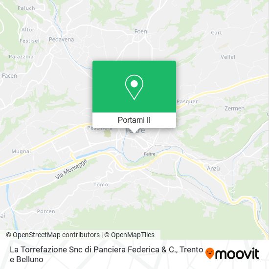 Mappa La Torrefazione Snc di Panciera Federica & C.